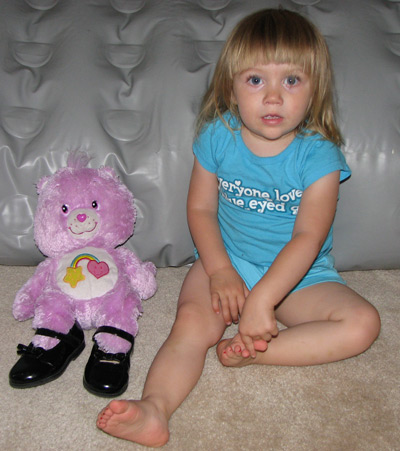 Adrianna and her bear