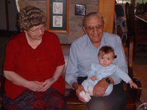 Adrianna and her great-grandparents