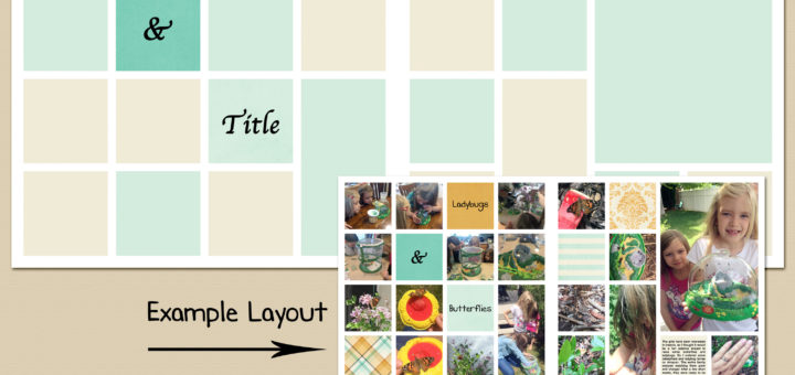Two-Page 12x12 Digital Scrapbook Template