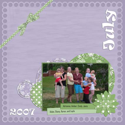 Scrapbook Page - July 2007