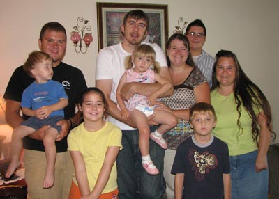 Us visiting Larrina and her family
