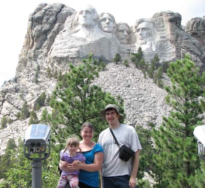 Our family at Mount Rushmore