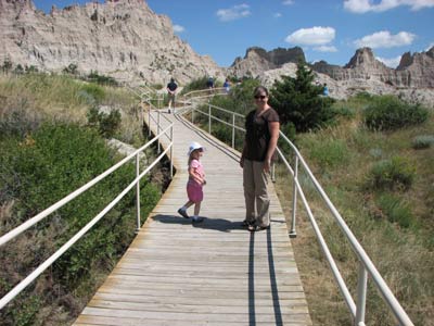 Amber and Adrianna in the Badlands