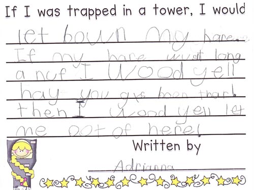 Princess Writing Activity