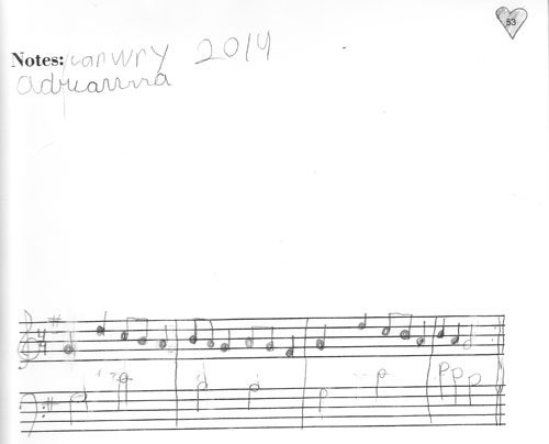 Original composition by Adrianna Reimer