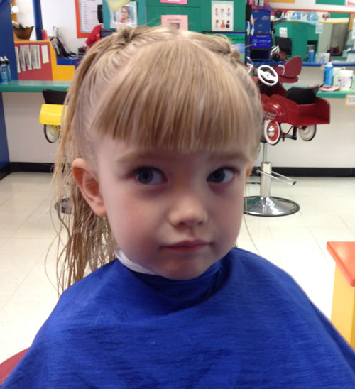 Getting a haircut