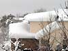 Heavy snow on rooftops
