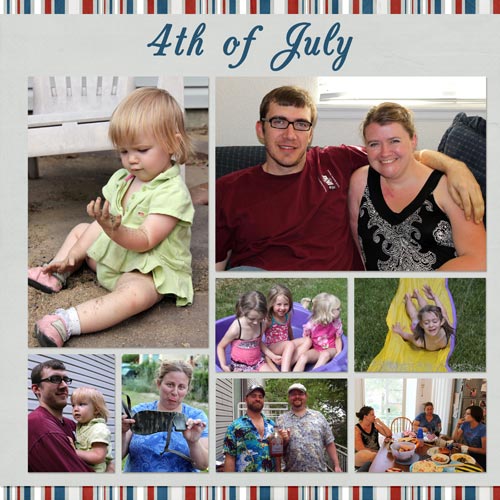 Fourth of July - Scrapbook Layout