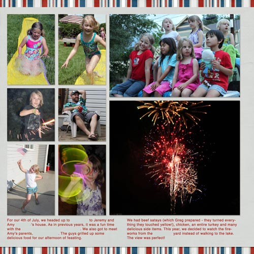 Fourth of July - Scrapbook Layout