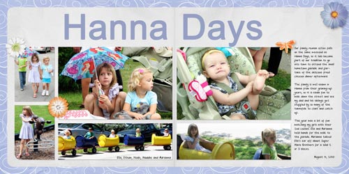 Hanna Days Digital Scrapbook Layout