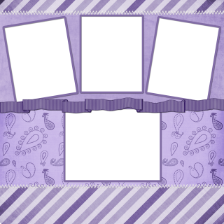 purple quick page for scrapbooking