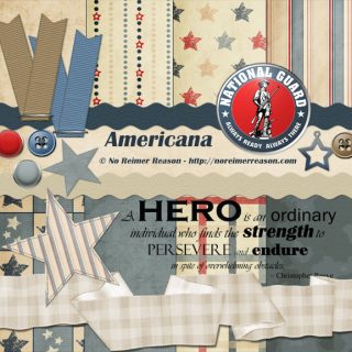 Patriotic Themed Scrapbooking Kit