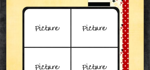 Disney Scrapbook Layout