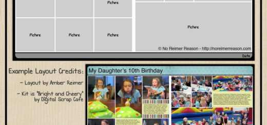 Digital Scrapbook Template