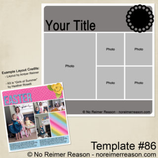Digital Scrapbook Template