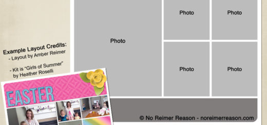 Digital Scrapbook Template