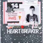Scrapbook Layout Heartbreaker by Leanne Allinson