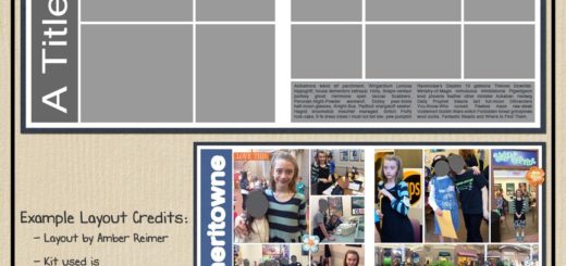 Free Digital Scrapbooking Template