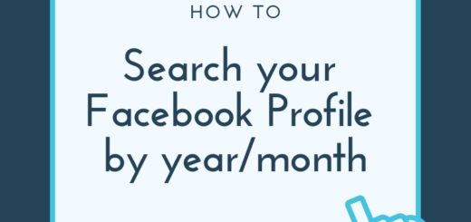 How to search your facebook profile by month and year