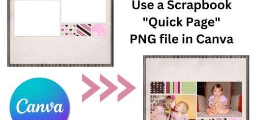 How to use a scrapbook quick page in Canva