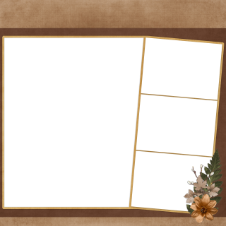 Autumn-themed scrapbook layout