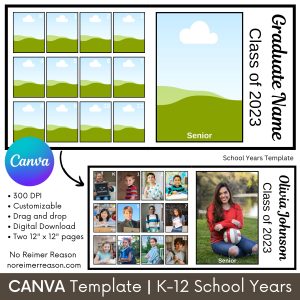 K-12 School Years Graduation Template